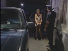 AlphaTeenies presents: Police officer gets a blowjob from skinny girl