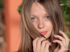 AlphaTeenies presents: Short pink skirt on a sweet small tits teen