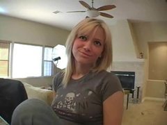 AlphaTeenies presents: Cute girl in jeans sings for the camera