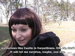 AlphaTeenies presents: Bitch stop - pregnant hitchhiker fucked