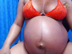 AlphaTeenies presents: Pregnant latina with twinbelly