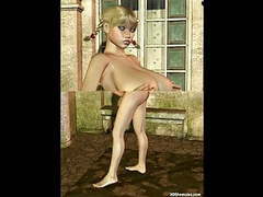 AlphaTeenies presents: 3d busty blonde with a huge cock