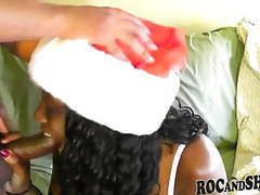 AlphaTeenies presents: Sexy ebony girlfriend christmas fuck !!