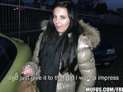 AlphaTeenies presents: Public pickups - young czech exhibitionist fucks for cash