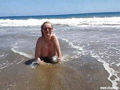 AlphaTeenies presents: The beach whore for everyone on gran canaria uncut