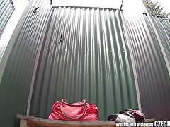 AlphaTeenies presents: Amazing young girl shower voyeur