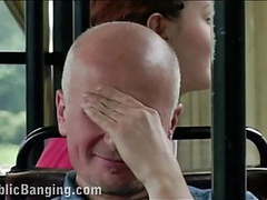 AlphaTeenies presents: Public sex in a city bus