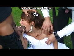 AlphaTeenies presents: The groom the bride fucked hard in the woods