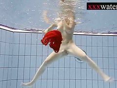 AlphaTeenies presents: Sexy hot girl swimming in the pool