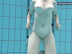 AlphaTeenies presents: Bouncing tits in a blue dress