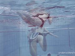 AlphaTeenies presents: Roxalana chech in scuba diving in the pool