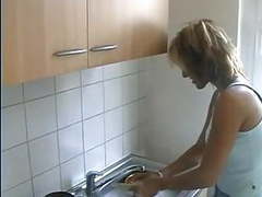 AlphaTeenies presents: European housewife gets fucked at home