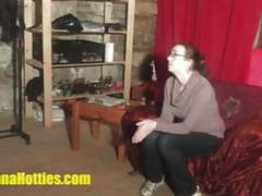 AlphaTeenies presents: Shy teen does handjob and more at the interview