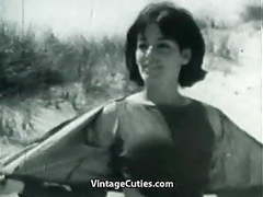 AlphaTeenies presents: Nudist girl's day on a beach (1960s vintage)