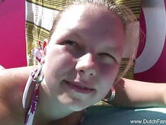 AlphaTeenies presents: Chubby dutch fucked on the beach
