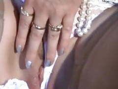 AlphaTeenies presents: Mature mom upskirt, flashing, fingering smooth shaved pussy