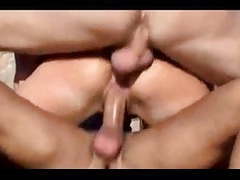 AlphaTeenies presents: Nude beach - hot blond dp bareback gangbang