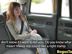 AlphaTeenies presents: Busty redhead taxi cutie assfucked by driver