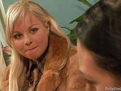 AlphaTeenies presents: Hot clothed sex with two gorgeous babes