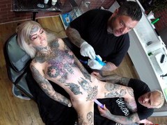 AlphaTeenies presents: Amber luke tattooed and fucked with toys, Fetish, Tattoo, Toys, Natural Tits, Pussy, Shaved Pussy