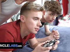 AlphaTeenies presents: Sayuncle - horny stud surprises two twinks and sticks his cock in all their holes while they play, Amateur (Gay), Bareback (Gay), Big Cock (Gay), Blowjob (Gay), Daddy (Gay), Old+Young (Gay), HD Videos, Gay Teen (18+) (Gay), Gay Daddy (Gay), Gay Boy (Gay),
