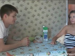 AlphaTeenies presents: Older man fucks sweet teen slut from behind
