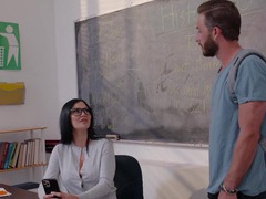 AlphaTeenies presents: Kinky math tutor jasmine jae loves giving head and having sex