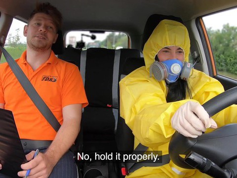 AlphaTeenies presents: Driving instructor fucks orgasmic pussy of skinny czech lexi dona