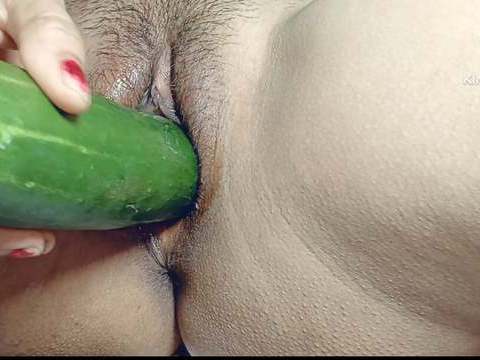 AlphaTeenies presents: I can't get any where big black cock so my small pussy fucked by big cucumber  in hindi