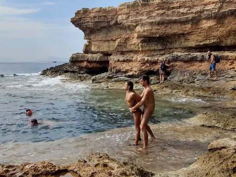AlphaTeenies presents: Divers watching us fuck at the beach give us some help