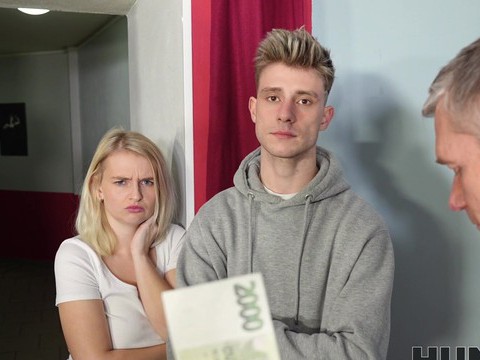 AlphaTeenies presents: Broke dude sells his girlfriend kristy waterfall to a stranger