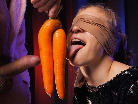 AlphaTeenies presents: I'm very angry!! my stepbrother tricked me into sucking his dick with the help of taste game - xsanyany