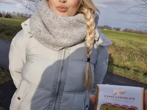 AlphaTeenies presents: I blow and fuck a stranger for the last dubai chocolate from the discount store - risky public sex - litclit