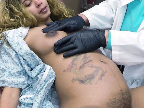 AlphaTeenies presents: Dayanara's pregnant exam with a naughty doctor