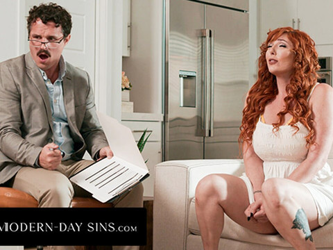 AlphaTeenies presents: Modern-day sins - pervert therapist is obsessed with redhead milf lauren phillips's stunning body