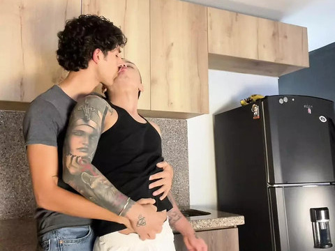 AlphaTeenies presents: Colombian boy shows how to take a huge cock - enriquemudu & milky_santy