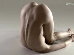 AlphaTeenies presents: Stunningly fit teen bends her body in sexy ways