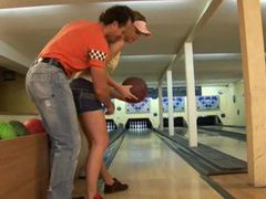 AlphaTeenies presents: They have a hot fuck in the bowling alley