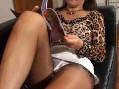AlphaTeenies presents: He loves playing with hairy mature pussy
