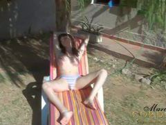 AlphaTeenies presents: Mariana cordoba gets hot in the sun