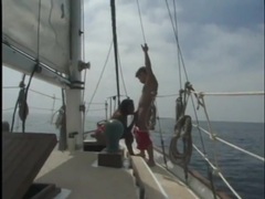 AlphaTeenies presents: Interracial on a boat with a beautiful black girl
