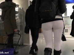 AlphaTeenies presents: Jeny smith  camel toe white leggings