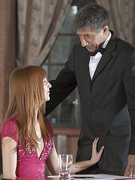 AlphaTeenies presents: Cute teenager fucking the senior teacher for better grades