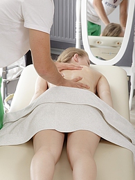 AlphaTeenies presents: Oiled up blonde teen Raphael getting fucked on massage table