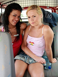 AlphaTeenies presents: Naughty young Ellis and her hot friend share a hard cock