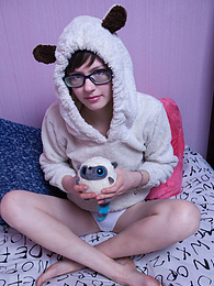 AlphaTeenies presents: Innocent teen cutie does something really naughty to her daddy before bedtime and she really seems to like it