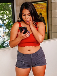 AlphaTeenies presents: Curvy exotic teen Julz Gotti fucks her naughty step dad