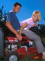 AlphaTeenies presents: Naughty teen gets fucked in the garden