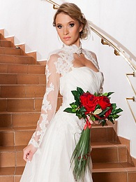 AlphaTeenies presents: Czech bride Angel Piaff gets banged in a laundry room after posing in lingerie