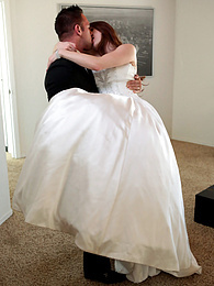 AlphaTeenies presents: Bride with big fake tits Veronica Vain gets her trimmed pussy nailed deep